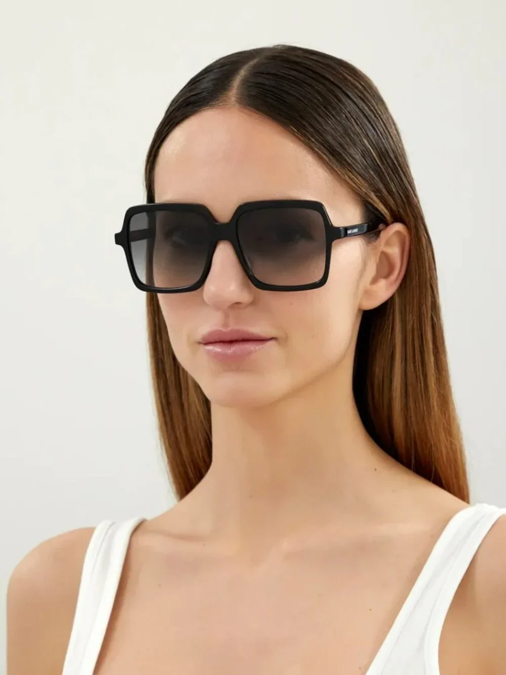 SAINT LAURENT SL174 001 BLACK OVERSIZED SQUARE SUNGLASSES